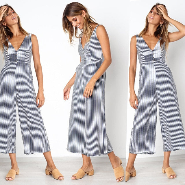 Missufe Sexy Leopard Print Off Shoulder Jumpsuit Halter Split Loose Long Playsuit Bandage Rompers Club Party Overalls For Women